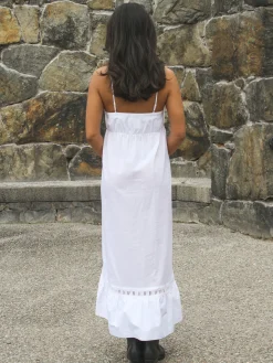 Best Sale Djerf Avenue Airy Poplin Midi Dress White