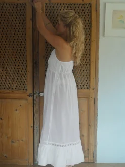 Best Sale Djerf Avenue Airy Poplin Midi Dress White