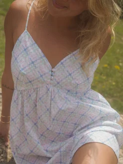 Hot Djerf Avenue Airy Poplin Mini Dress Cottage Meadow