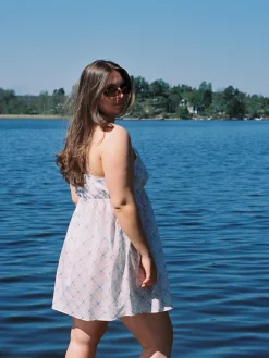 Hot Djerf Avenue Airy Poplin Mini Dress Cottage Meadow