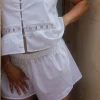 Flash Sale Djerf Avenue Airy Poplin Mini Shorts White