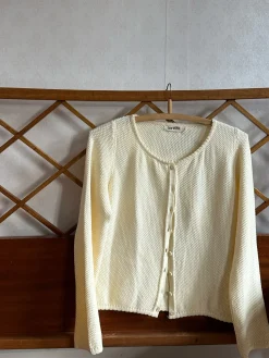 Online Djerf Avenue Amorini Cardigan Cream