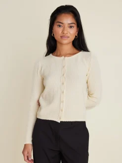 Online Djerf Avenue Amorini Cardigan Cream