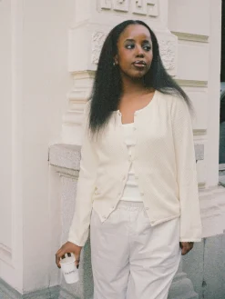 Online Djerf Avenue Amorini Cardigan Cream