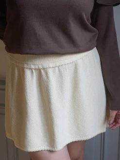 Discount Djerf Avenue Amorini Skirt Cream