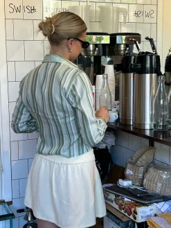 Discount Djerf Avenue Amorini Skirt Cream