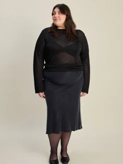 Flash Sale Djerf Avenue Bateau Long Sleeve Top Black