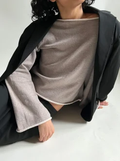 Store Djerf Avenue Bateau Neck Sweater Creamy Oat