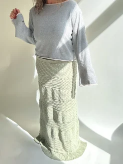 Best Djerf Avenue Bateau Neck Sweater Grey