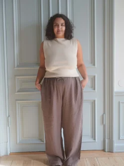 Outlet Djerf Avenue Bateau Tank Top Cream