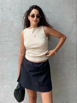 Outlet Djerf Avenue Bateau Tank Top Cream