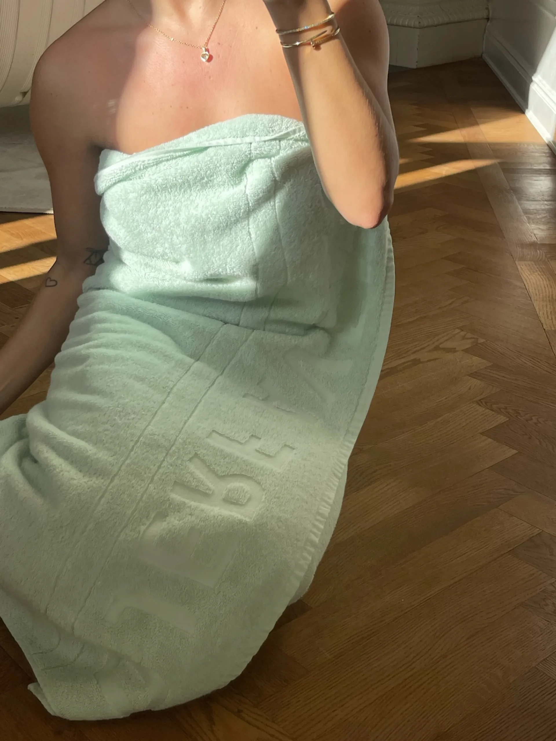 Shop Djerf Avenue Bath Towel Green