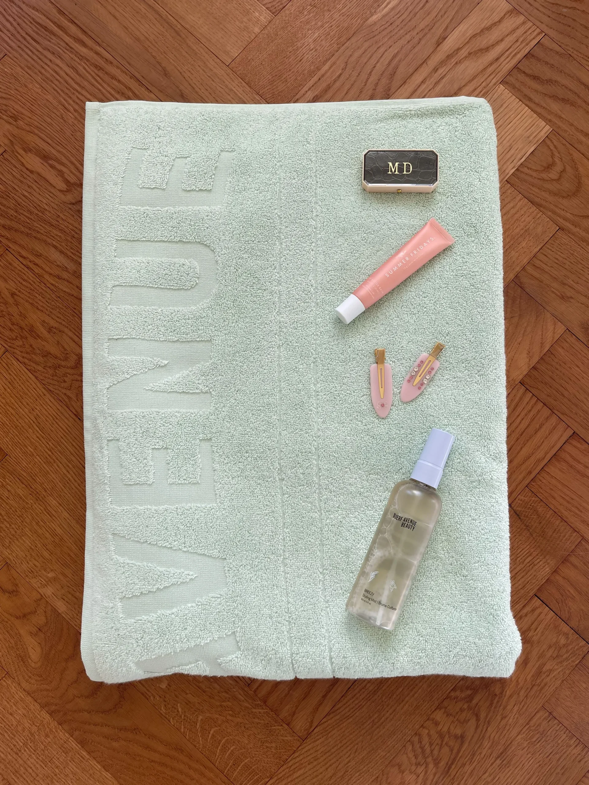 Shop Djerf Avenue Bath Towel Green