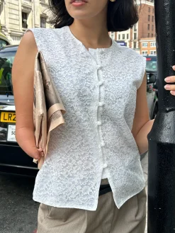 Online Djerf Avenue Begin Again Top White