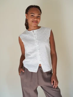 Online Djerf Avenue Begin Again Top White