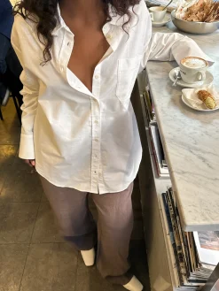 Shop Djerf Avenue Breezy Classic Shirt White