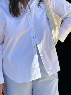 Shop Djerf Avenue Breezy Classic Shirt White