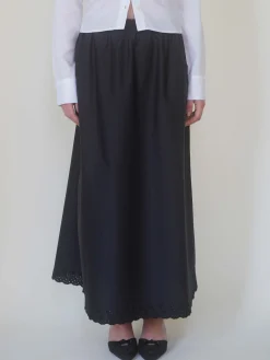 Outlet Djerf Avenue Breezy Midi Skirt Black