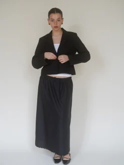 Outlet Djerf Avenue Breezy Midi Skirt Black