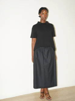 Outlet Djerf Avenue Breezy Midi Skirt Black