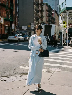 Flash Sale Djerf Avenue Breezy Midi Skirt Blue