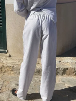 Hot Djerf Avenue Breezy Pants Beige Stripe