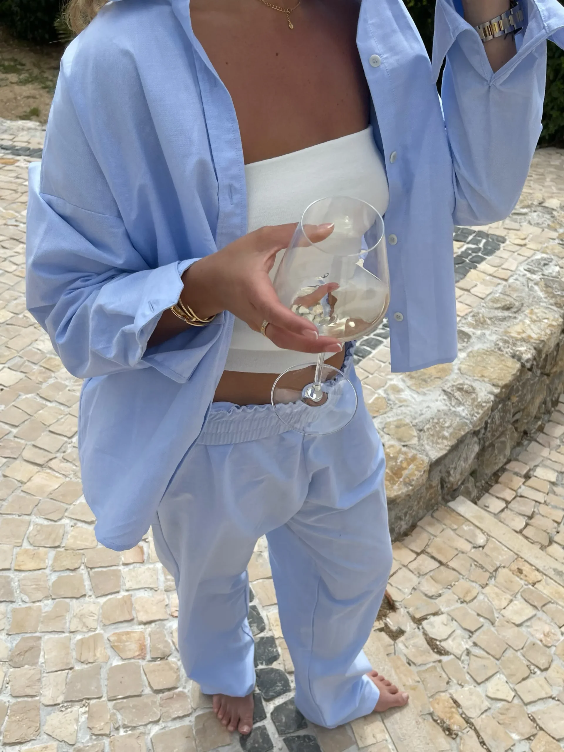 Online Djerf Avenue Breezy Pants Blue