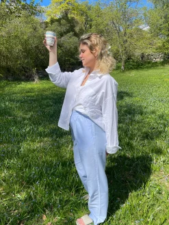 Online Djerf Avenue Breezy Pants Blue