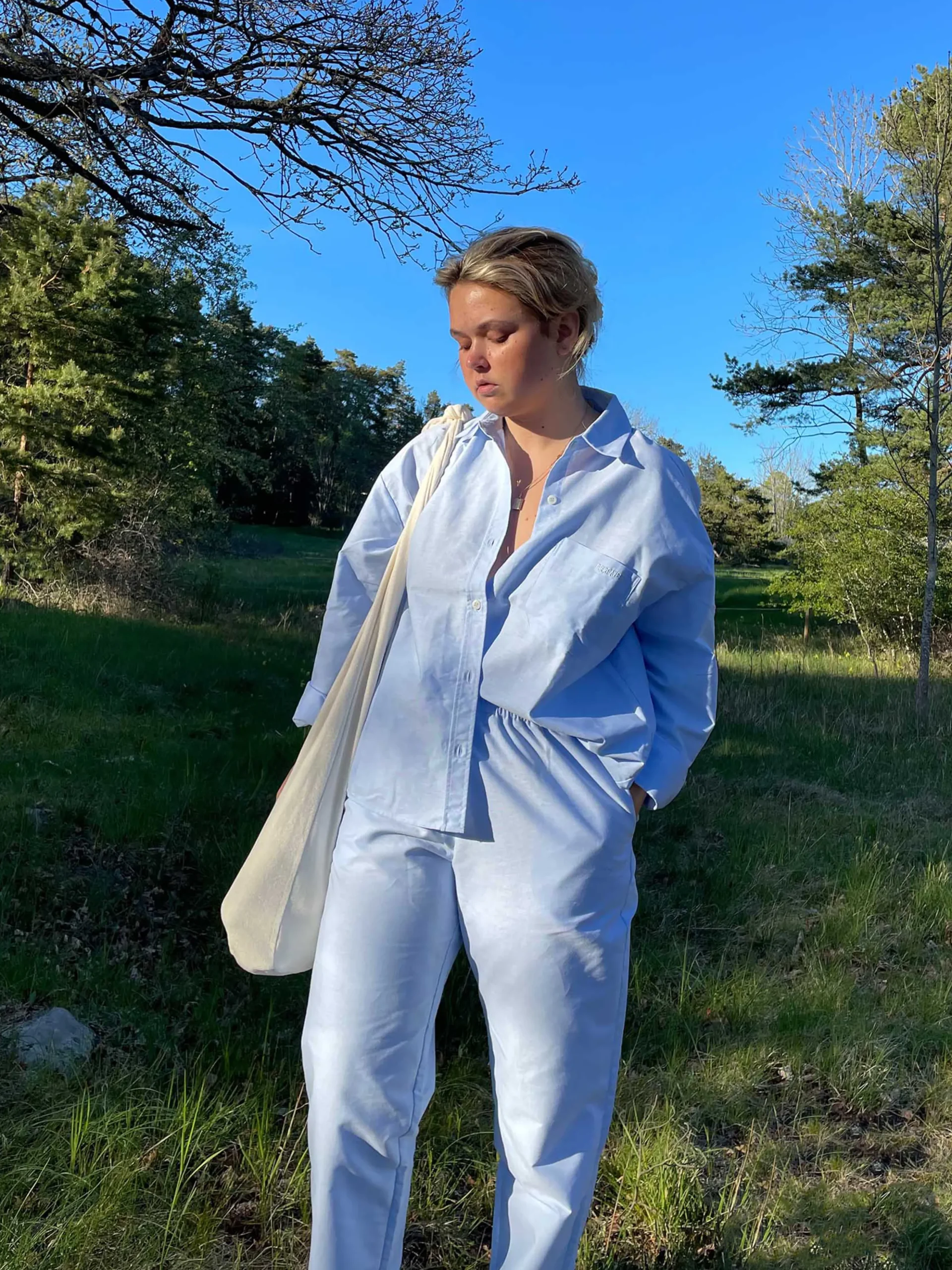 Online Djerf Avenue Breezy Pants Blue