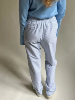 Cheap Djerf Avenue Breezy Pants Blue Stripe