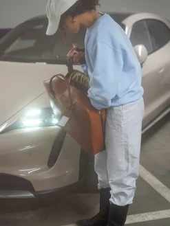 Cheap Djerf Avenue Breezy Pants Blue Stripe