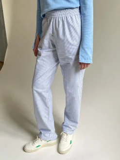 Sale Djerf Avenue Breezy Pants Blue Stripe - Tall