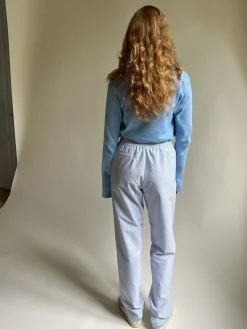 Sale Djerf Avenue Breezy Pants Blue Stripe - Tall