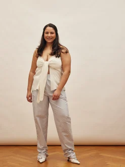 Sale Djerf Avenue Breezy Pants Blue Stripe - Tall