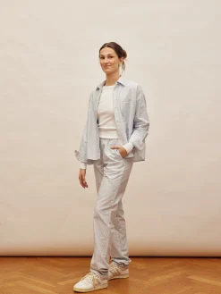 Sale Djerf Avenue Breezy Pants Blue Stripe - Tall