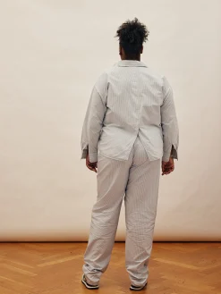 Sale Djerf Avenue Breezy Pants Blue Stripe - Tall