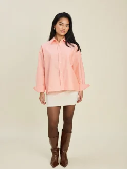 Cheap Djerf Avenue Breezy Shirt Apricot