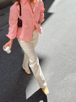 Cheap Djerf Avenue Breezy Shirt Apricot