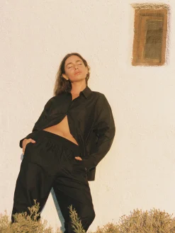 Store Djerf Avenue Breezy Shirt Black