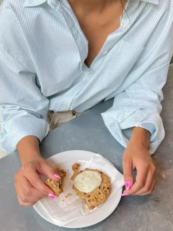 Cheap Djerf Avenue Breezy Shirt Green Stripe