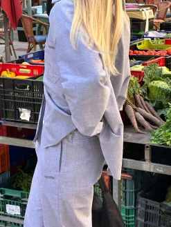 Cheap Djerf Avenue Breezy Shirt Grey