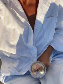 Discount Djerf Avenue Breezy Shirt Rainbow