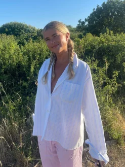 Discount Djerf Avenue Breezy Shirt Rainbow