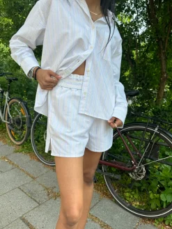 Discount Djerf Avenue Breezy Shirt Rainbow