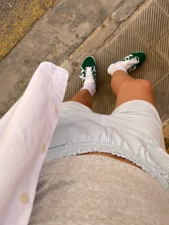 Clearance Djerf Avenue Breezy Shorts Green Stripe