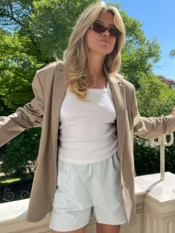 Clearance Djerf Avenue Breezy Shorts Green Stripe