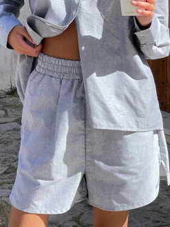 Cheap Djerf Avenue Breezy Shorts Grey