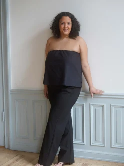 Outlet Djerf Avenue Breezy Tube Top Black