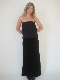 Outlet Djerf Avenue Breezy Tube Top Black