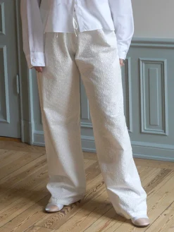 Store Djerf Avenue Broderie Pants Tall White